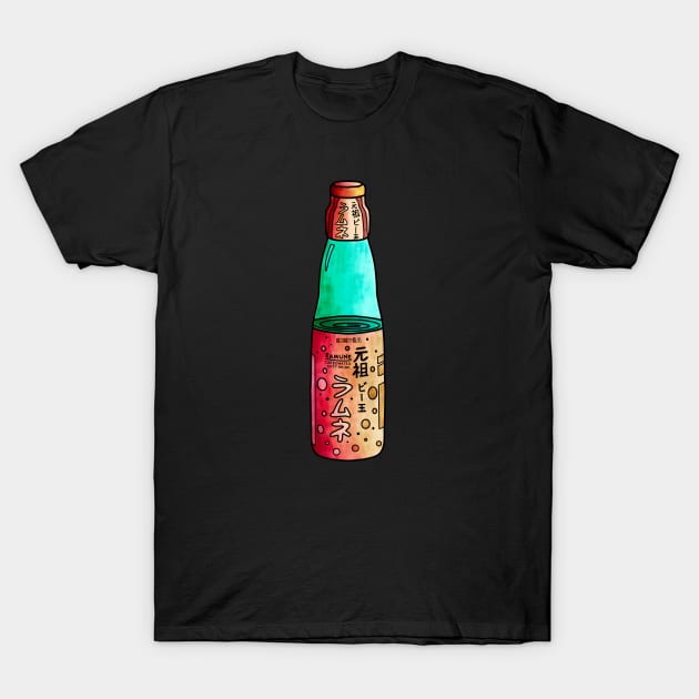 Ramune Soda Japanese Drink T-Shirt by Kelly Louise Art